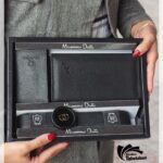 ست کیف و کمربند مردانه سه تیکه | کیف چرم مردانه